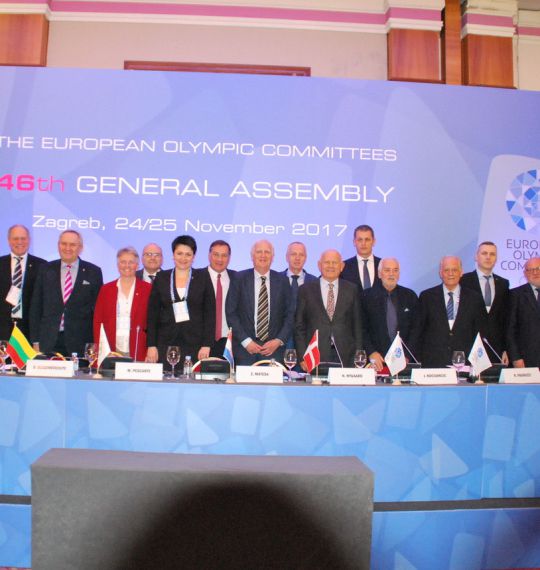 46. godišnja Generalna skupština Evropskog olimpijskog komiteta (EOC) u Zagrebu