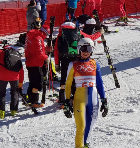 Elvedina Muzaferija imala svoj prvi nastup u PyeongChangu u disciplini veleslalom
