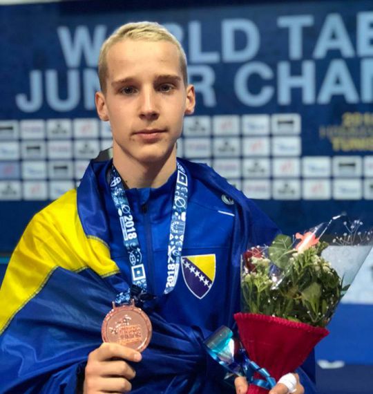 Nedžad Husić osvojio bronzanu medalju u taekwondou na Svjetskom juniorskom prvenstvu u Tunisu