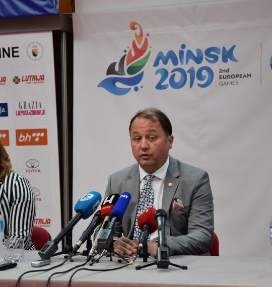 Larisa Cerić press conference on the occasion of silver medal