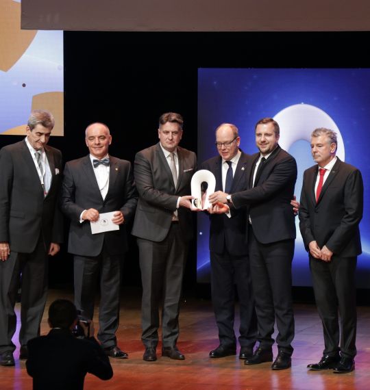 H.S.H. Prince Albert II at the opening of the Olympic Museum
