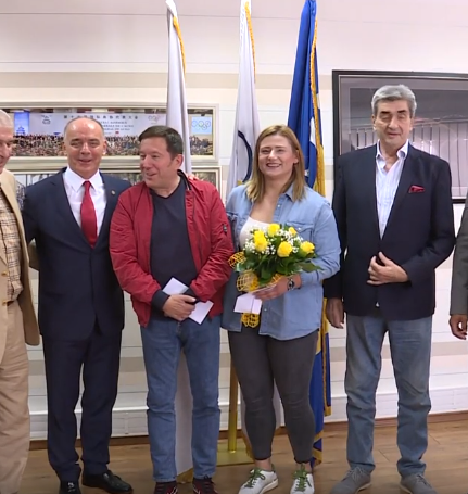 Obraćanje Larise Cerić i Branislava Crnogorca povodom uručenja nagrade za srebro na EI Minsk 2019