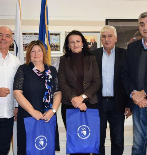 Sports Assistant of Ministry of Civil Affairs visited NOC BIH