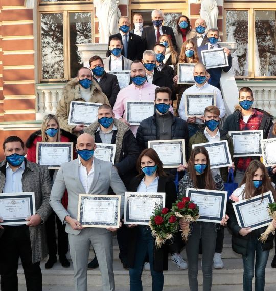 NOC BIH awarded athletes for "Top sports result in 2020"