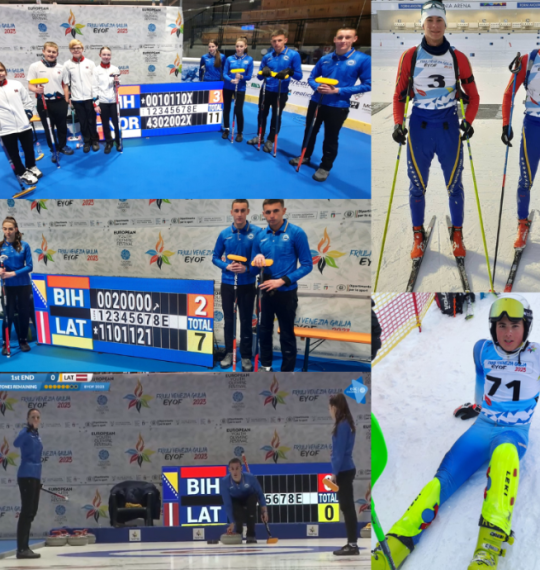 The results of the first performances of the BiH team EYOF Friul