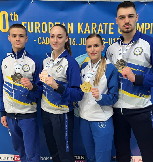 Karate | Four medals for Bosnia and Herzegovina at the Larnaca 2023 European Youth Championship