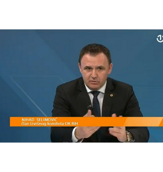 Member of the Executive Committee of OK BiH, M.Sc. sci. Dr. Nihad Selimović guest appearance on BHT1