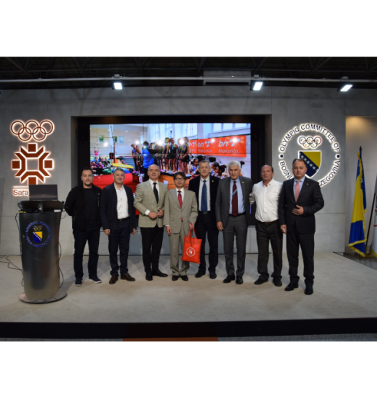 Valuable donation of gymnastics equipment from Japan