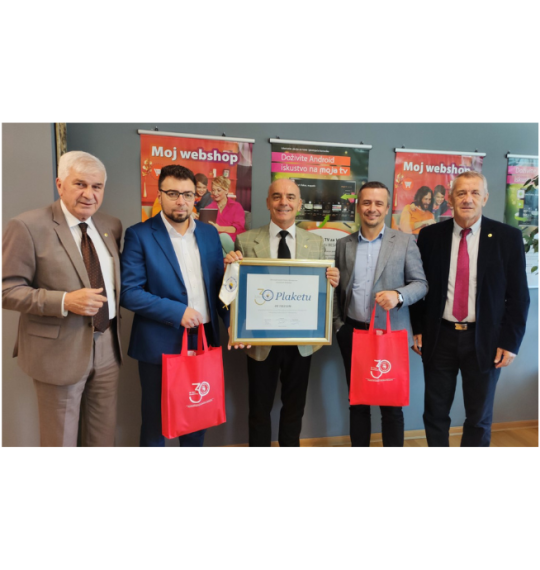 An award presented to BH Telecom, a long-term partner of OK BiH
