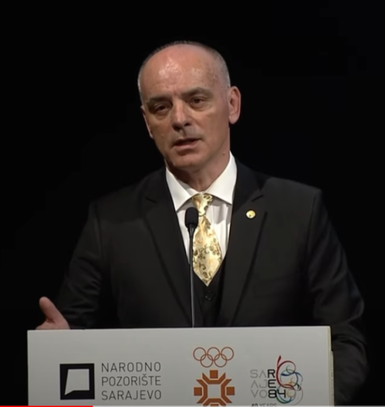 Address of the president of OC BiH acad.prof.dr Izet Radjo at the 40th Anniversary of the WOG '84