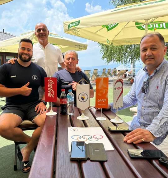 NOC BIH President and SG visited Olympian Mesud Pezer