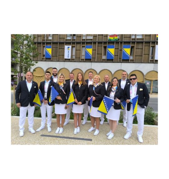 The BIH Olympic Team ready for the opening ceremony!