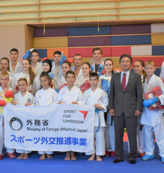 The Japanese Karate NF donated valuable equipment to the BIH NF