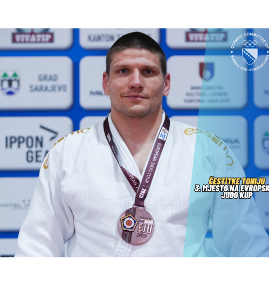 Reprezentativac Toni Miletić osvojio novu medalju za Bosnu i Hercegovinu