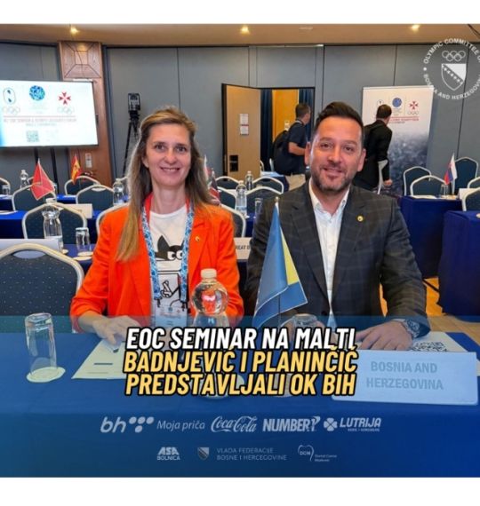 EOC seminar na Malti: OK BiH predstavljali Badnjević i Planinčić