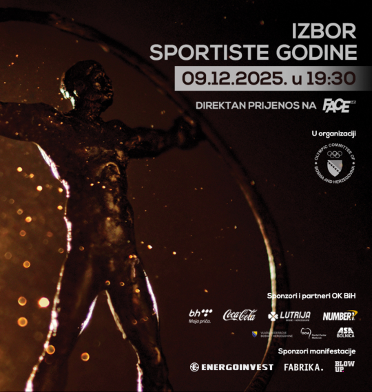 NAJAVA | IZBOR SPORTISTE ZA 2025. GODINU U ORGANIZACIJI OLIMPIJSKOG KOMITETA BIH