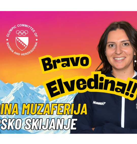 Elvedina, ponosni smo na tebe - tvoj rezultat nadilazi plasman i postaje inspiracija cijeloj zemlji