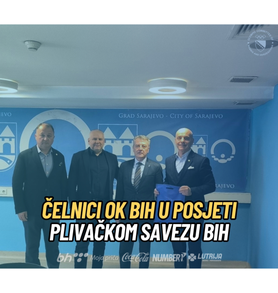 Čelnici OK BIH u posjeti Plivačkom savezu BiH