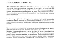Adopted measures and proposals to support BIH sport