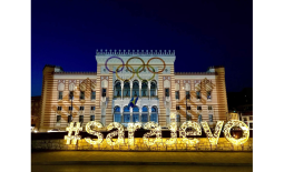 Vijećnica in the sign of the Olympic rings