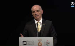 Address of the president of OC BiH acad.prof.dr Izet Radjo at the 40th Anniversary of the WOG '84
