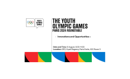 Međunarodni olimpijski komitet održao Okrugli sto za buduće organizatore Olimpijskih igara za mlade