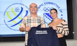 The President of the NOC BIH welcomed skater Alessia Tornaghi