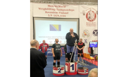 Bosna i Hercegovina ima novog veteranskog prvaka Svijeta u olimpijskom dizanju tegova