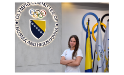 Zerina Vrabac won a silver medal at the EYOF in Skopje