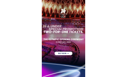 Ponuda 2 za 1 ulaznice za Ceremoniju otvaranja