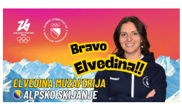 Elvedina, ponosni smo na tebe - tvoj rezultat nadilazi plasman i postaje inspiracija cijeloj zemlji
